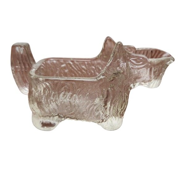 Other - Vintage 1930's Scottie Dog Clear Glass Creamer Post Cereal by L.E. Smith Company